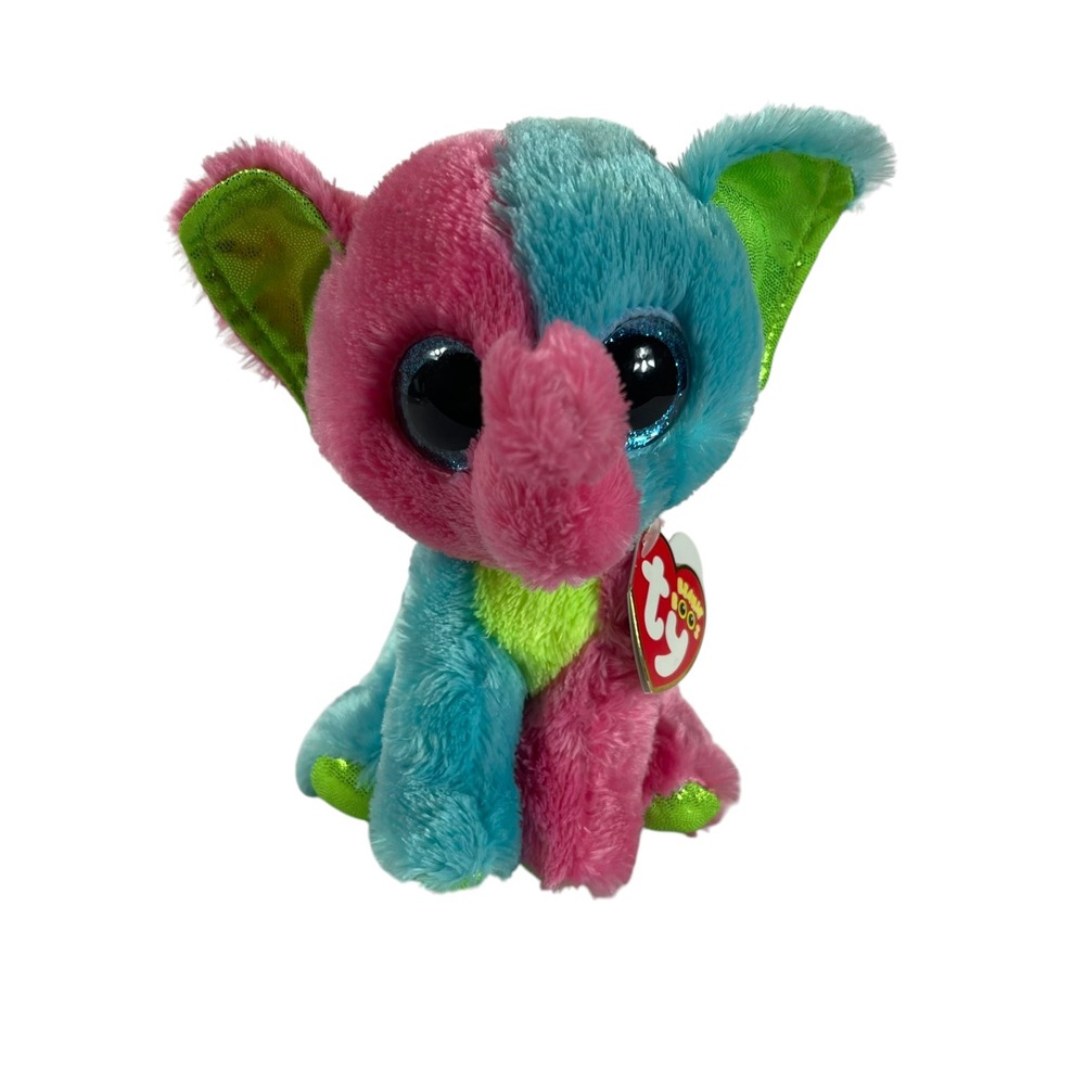 Ty Beanie Boos Elfie Elephant‎ Justice Exclusive Plush 6" Stuffed Toy Lovey